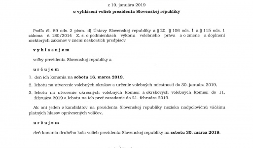 Voľby prezidenta SR 