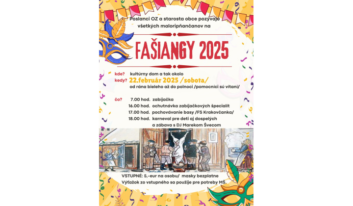 Fašiangy 2025
