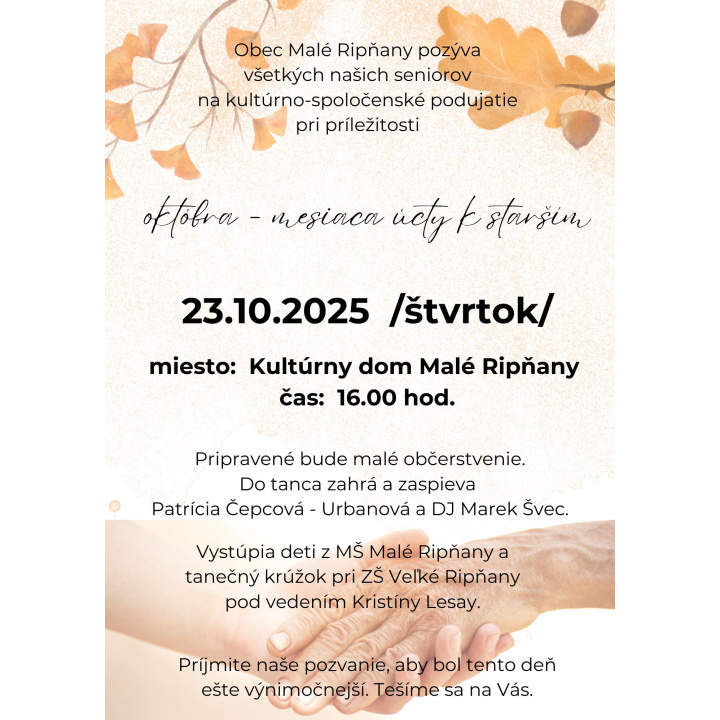 Mesiac úcty k starším 2025